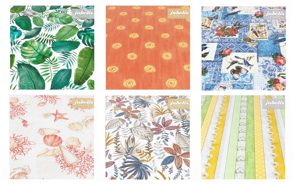 Abwaschbare Tischdecken als Neuheit - dank einer besonderen